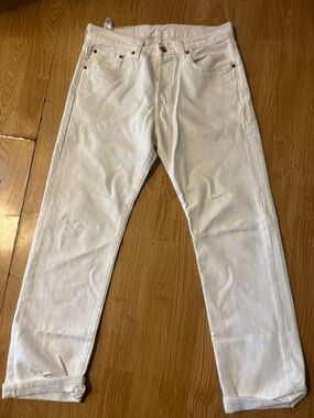 Levi’s men’s white 501 jeans 29x32